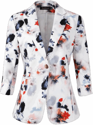 Beninos Womens 3/4 Sleeve Lightweight Office Work Suit