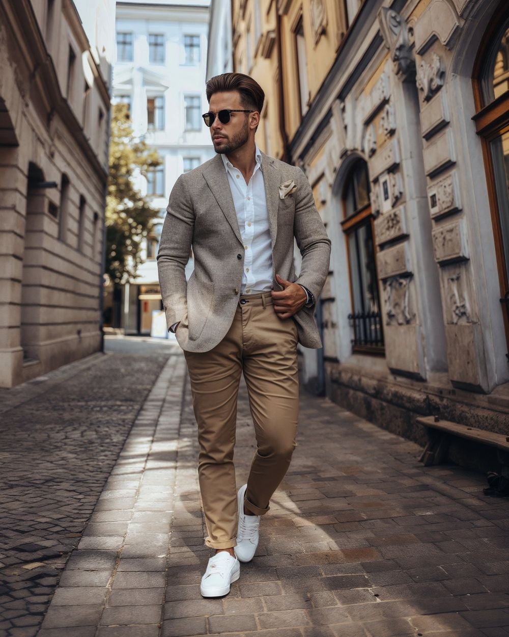grey-blazer-beige-chinos-1